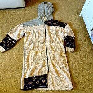 Long free people sweater